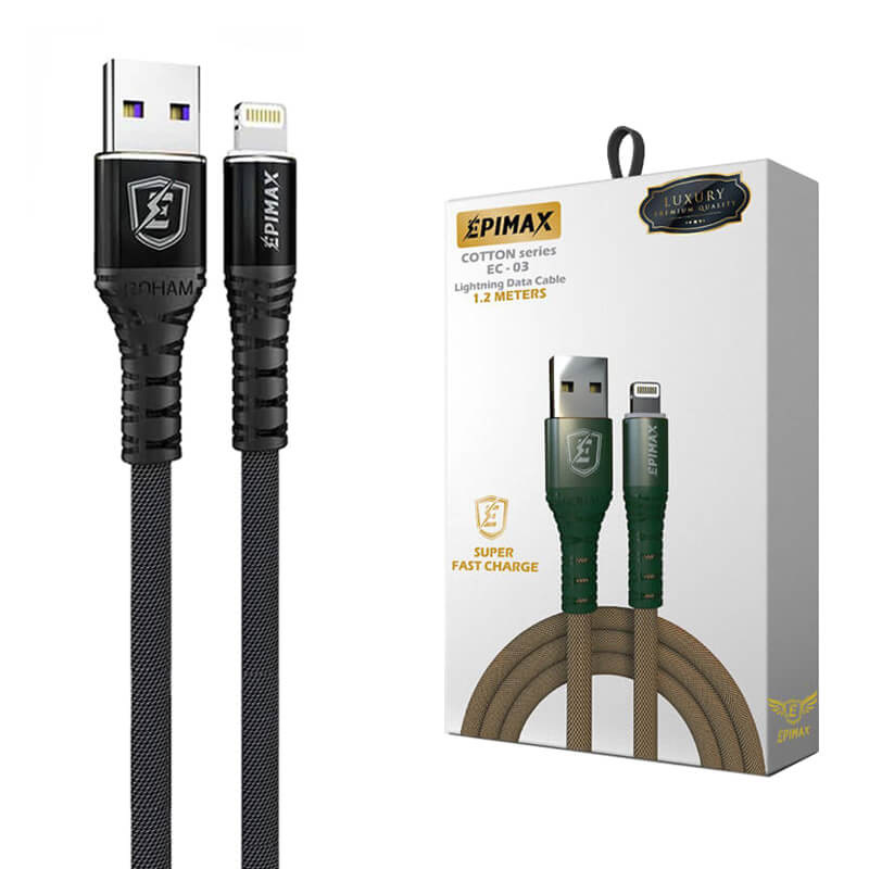 خرید کابل شارژ لایتینگ آیفون اپیمکس EC-03